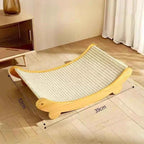 Wooden Cat Scratching Pad Bed – Detachable Wear-Resistant Scratch Board & Cat Lounge