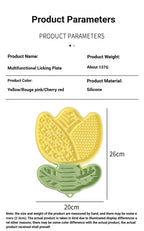 Multi-Function Lick Mat for Pets,Non-Slip Slow Feeder with Divider, Boredom Relief Anti-Choke Dining Mat for Dogs Cats,Dog Mat