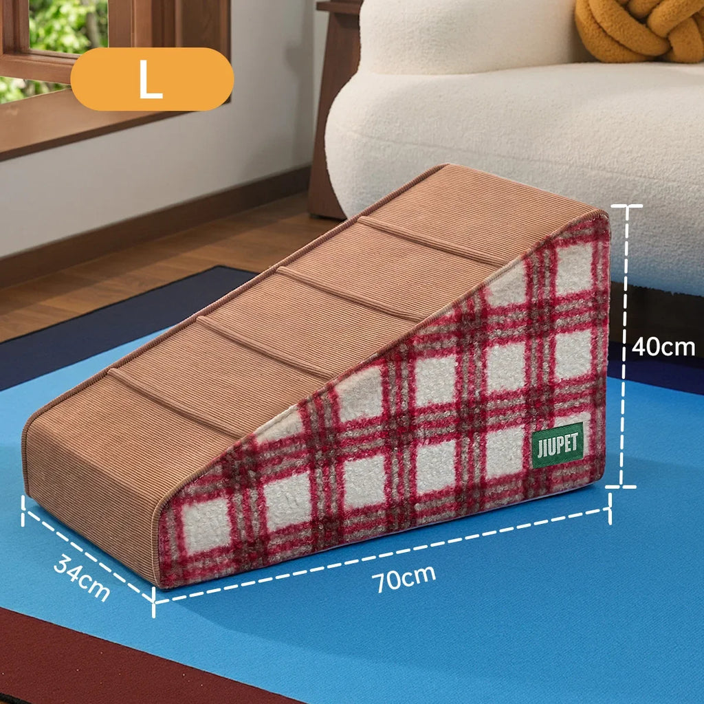 Pet Stairs Small and Medium Dogs Climb Dogs Go to Bed Steps Non-slip Removable Washable Slope Elderly Dog Ladder
