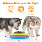 Dog Slow Feeder Interactive Dog Puzzle Game Toy Reusable 3 Layers Puzzle Puppy Feeder for Pet Avoid Gulping