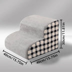 Pet 2/3 Steps High Density Foam Dogs Secure Stairs Ramps Non-Slip Pets Steps for Older Dogs Pets with Joint Pain Sofa Bed Ladder