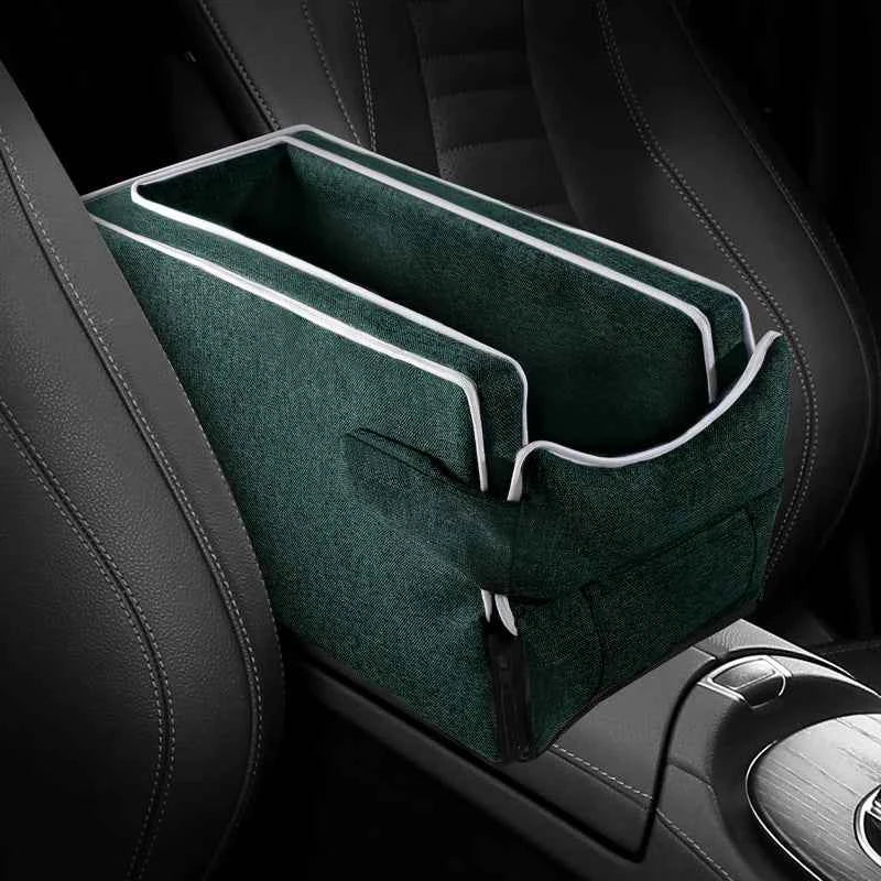 Car Center Console Pet Bed – Non-Slip Safety Seat for Small Dogs and Cats
