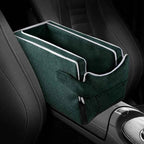 Car Center Console Pet Bed – Non-Slip Safety Seat for Small Dogs and Cats