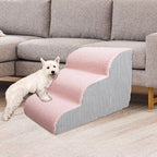 Pet Stairs Ramp Non-Slip Dog Steps for Small Dogs Cats Soft Plush Surface Removable Washable Dog Beds