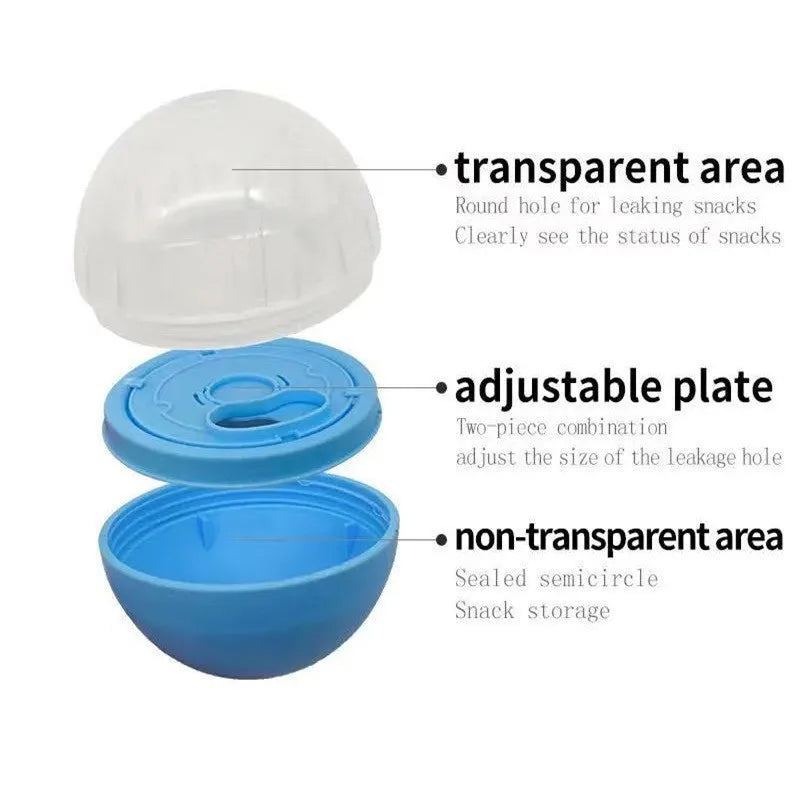 Treat Dispenser IQ Training InteractivePet Anti Choke Slow Feeder  Dog Cat Leakage Food Toys Balls Adjustable  Educational Toy