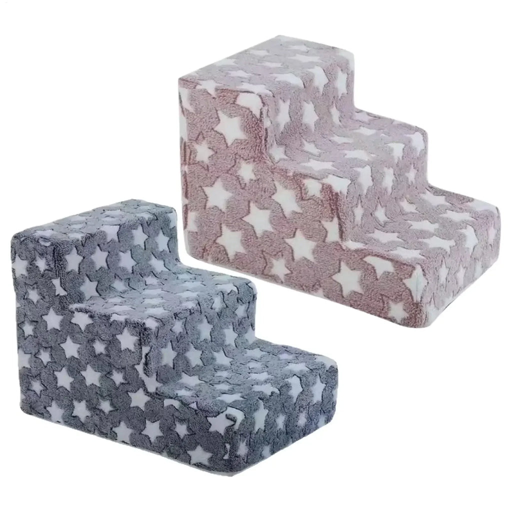 3-Step Dog Stairs with Non-Slip Surface Removable Cat Ramp Sofa Bed Ladder for Easy Climbing in Bedroom And Living Room