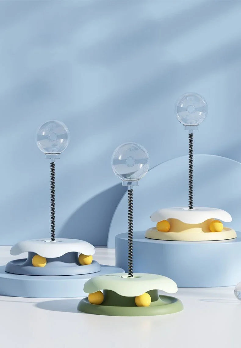 Indoor Cat Slow Feeder Toy 360° Rotating Food Dispenser Ball Interactive Puzzle Game to Relieve Boredom  Slow Down Eating