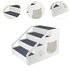 3/4 Dog Stair Ladder Steps Staircase Scale Soft Removable Climbing Toy for Pet Cat Anti Brief Catcase for Sofa Pet Stairs