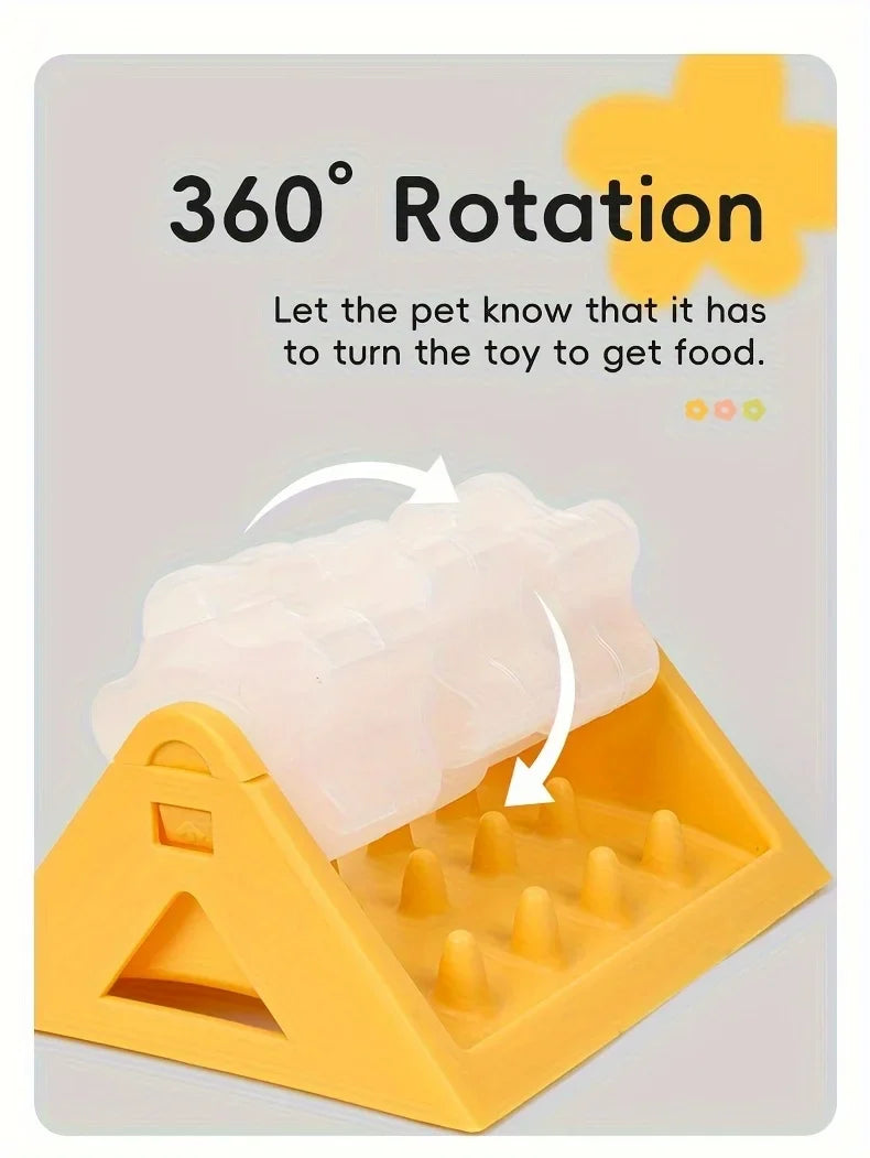 Interactive Dog Food Dispenser Toy - Puzzle Feeder with Leak-Proof Design Slow-Feeding Design & Durable PP Material for Dogs
