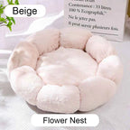 Donut Pet Bed – Calming Round Dog & Cat Bed Soft Plush Cuddler Nest