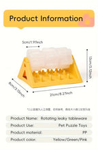 Interactive Dog Food Dispenser Toy - Puzzle Feeder with Leak-Proof Design Slow-Feeding Design & Durable PP Material for Dogs