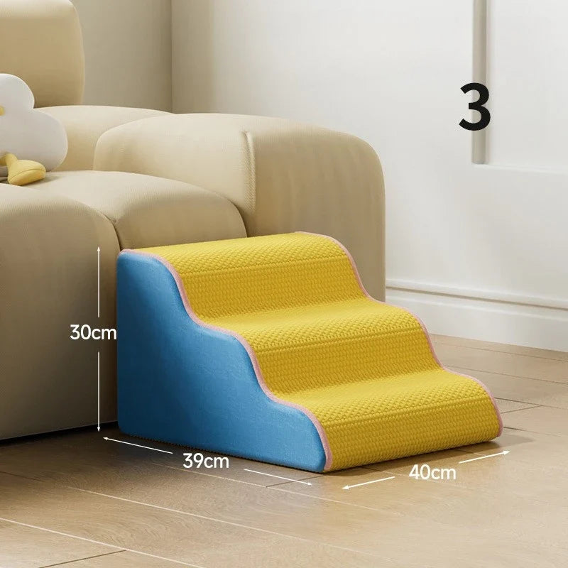 2026 Designer Pet Dog Stairs Ramp Non-Slip Pet 2/3 Steps for Small Old Dogs Sofa Bed Sofa Bed Ladder Cat House