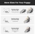 4-Step Dog Stairs for Small Dogs 18.5" H, Curved 4-Step Pet Stairs, Dog Steps for High Bed (18-20 in), Couch with