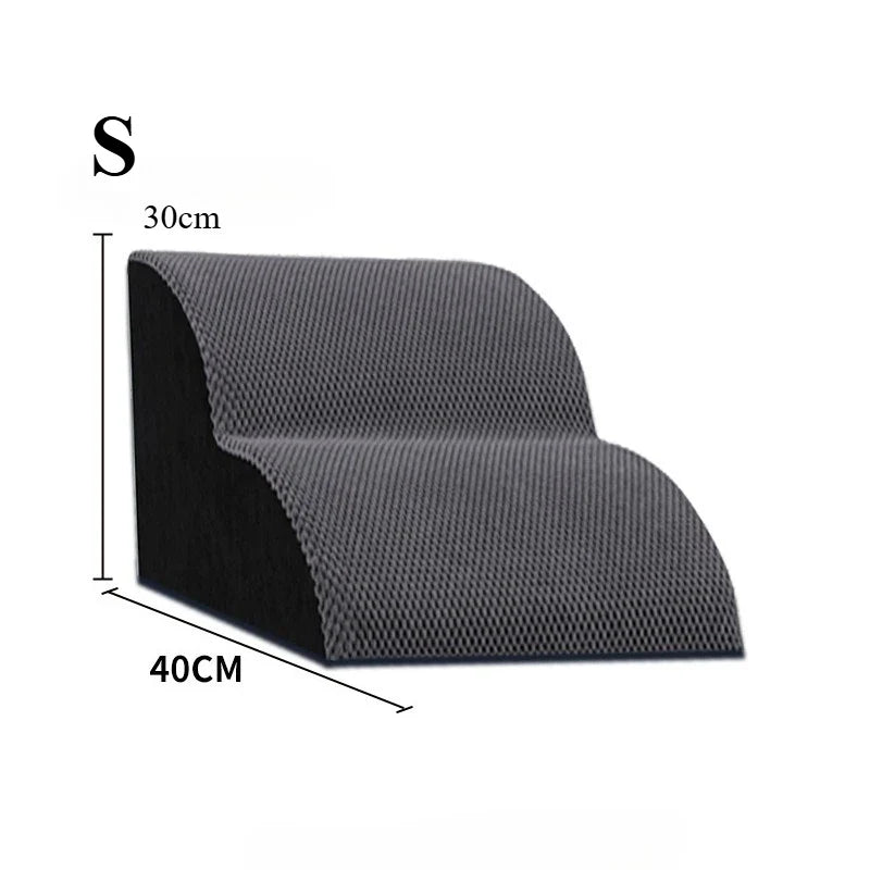 Pet Stairs Ramp Non-Slip Dog Steps for Small Dogs Cats Soft Plush Surface Removable Washable Dog Beds