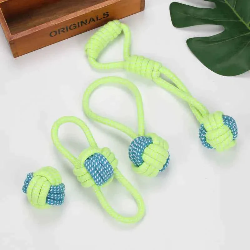 Interactive Cotton Rope Dog Toys for Puppies & Adults