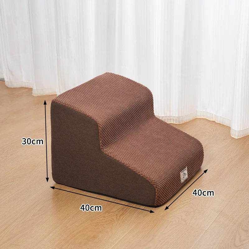 New Detachable and Washable Pet 2-4 Tiered Non Sliding Dog Staircase Suitable for Bed Edge Sofa Pet Stairs for Dogs Dog Ramp