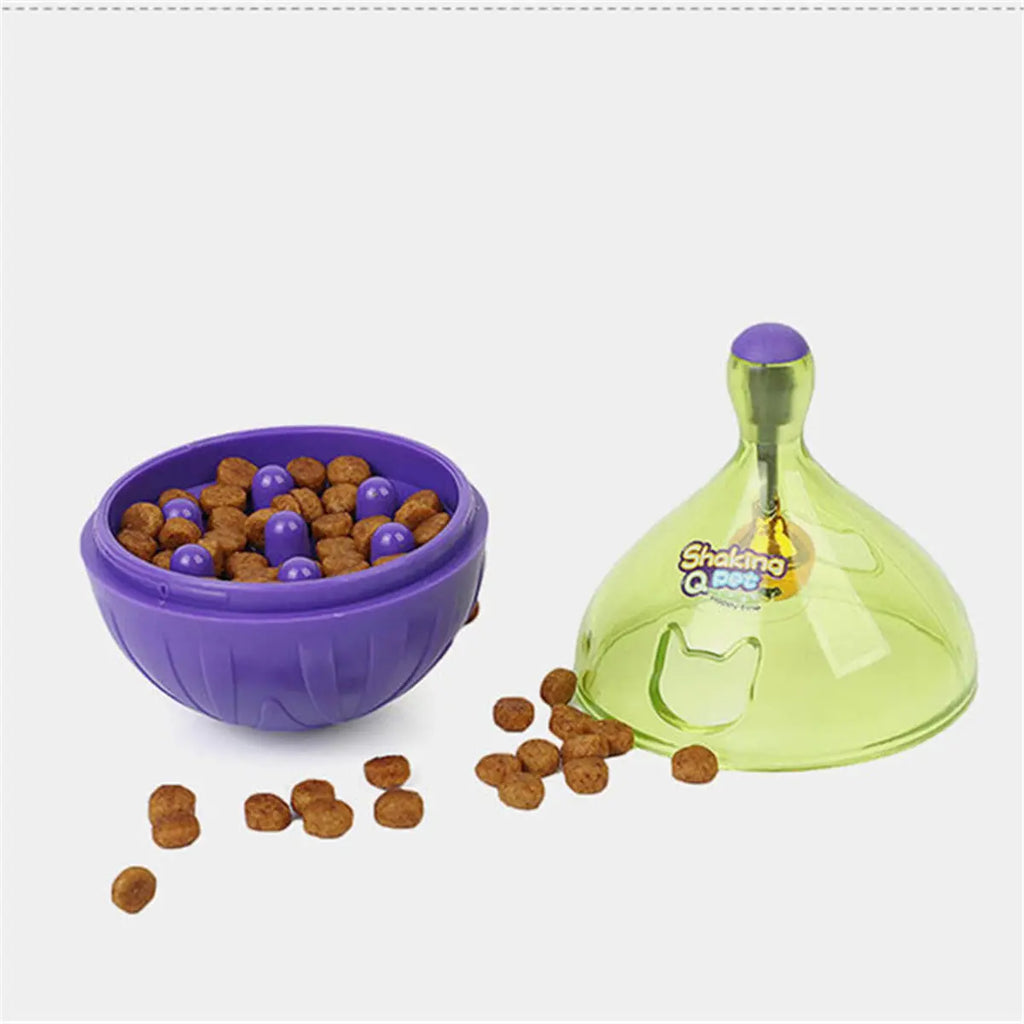 Interactive Cat Toys Treat Puzzle for Cats Wobble Tumbler Feeder Food Dispenser for Kittens Small Dogs
