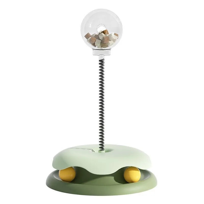 Indoor Cat Slow Feeder Toy 360° Rotating Food Dispenser Ball Interactive Puzzle Game to Relieve Boredom  Slow Down Eating