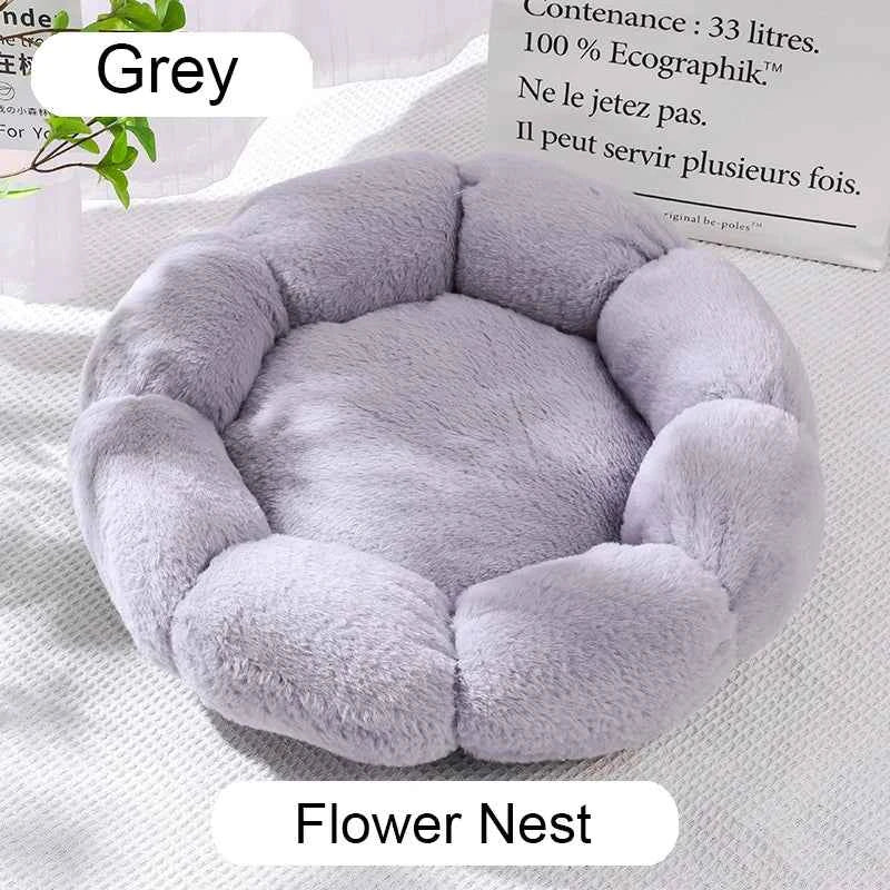 Donut Pet Bed – Calming Round Dog & Cat Bed Soft Plush Cuddler Nest