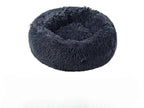 Round pet bed for anxious pets - Plush and calming