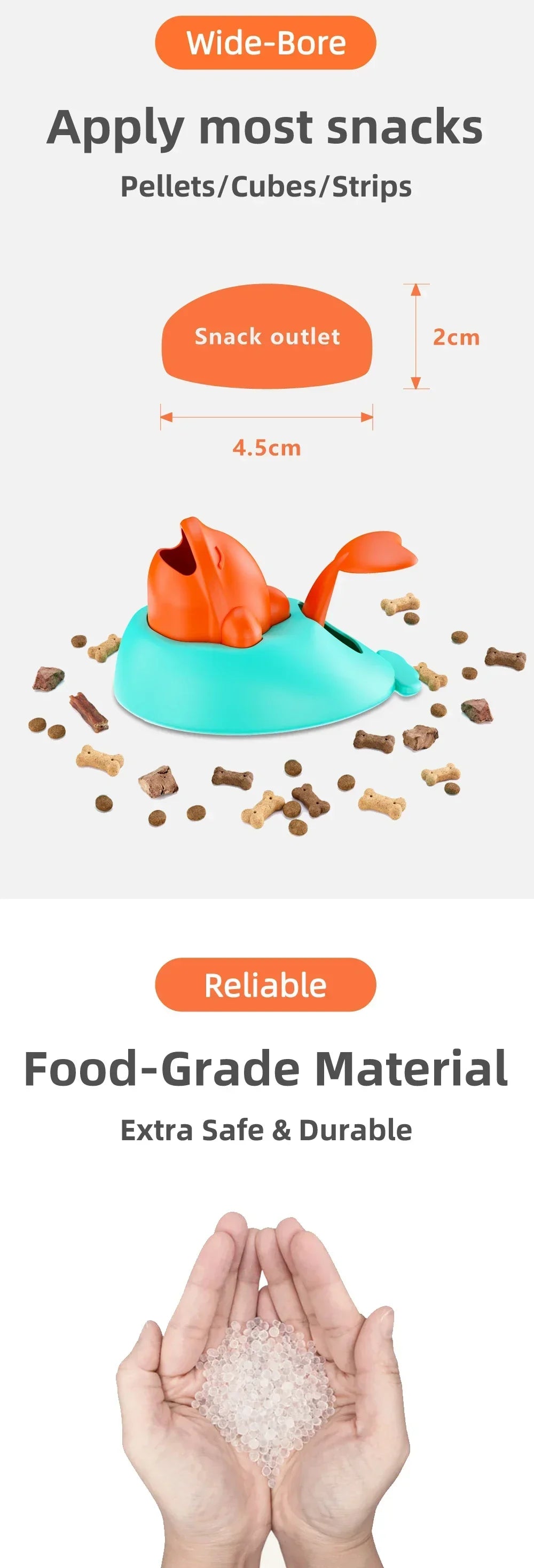 Interactive Dog Toy Snack Launcher Funny Training Feeding Tool for Small Medium Pet Puppy Slow Feeder Cat Puzzle Treat Dispenser