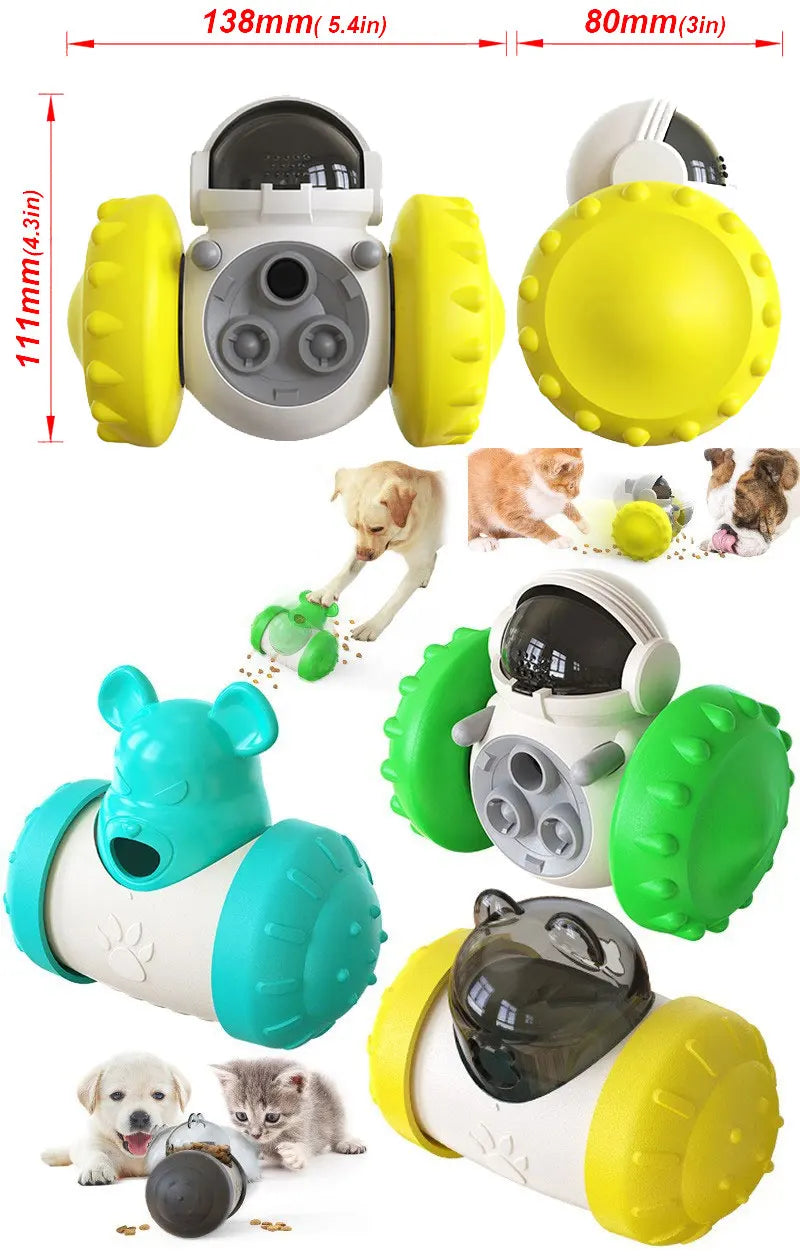 Dog Puzzle Toys Pet Food Interactive Tumbler Slow Feeder Puppy Toy Snack Treat for Pet Dog Cat Training Goods for Pets