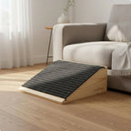 Wooden Pet Step Ramp Joint Protection Anti-Slip Dog Stair Single Step Pet Ramp Strong Wood Construction for Elderly Animals