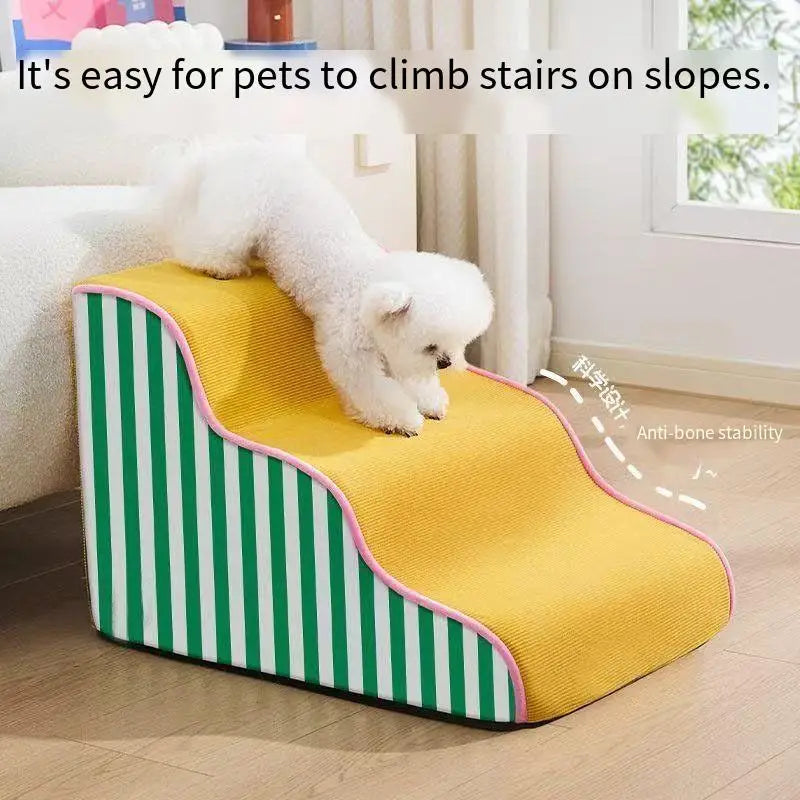 Pet Stairs For Dogs, Soft Ramp Ladder For Sofa Bed Non-slip Pet Steps To Protect Joints, Safety Dog Stairs For Dog
