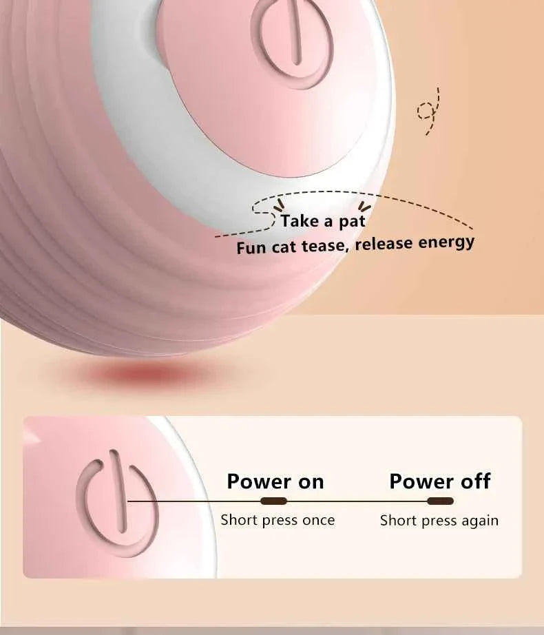 Smart Cat Toy Ball: Auto-Rolling for Active Play