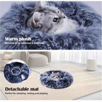 Plush Cat Tunnel Bed – 2-in-1 Cozy Sleeping Bed and Interactive Toy