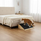 Wooden Pet Step Ramp Joint Protection Anti-Slip Dog Stair Single Step Pet Ramp Strong Wood Construction for Elderly Animals