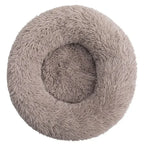 Round Plush Pet Bed for Large & Medium Dogs – Super Soft Cat Bed, Cozy Winter Warm Sleeping House