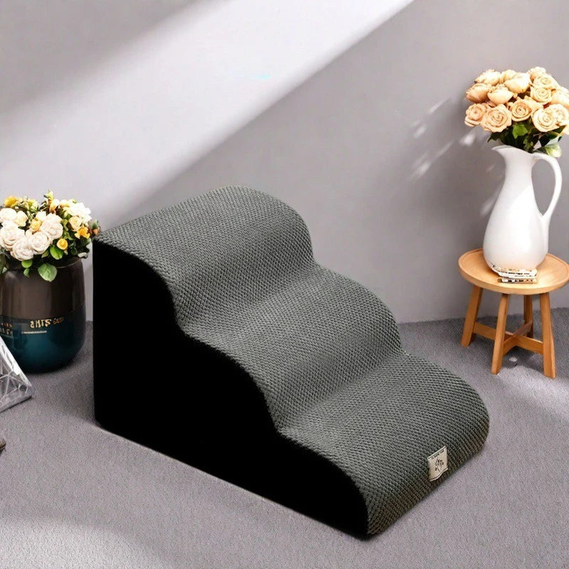 New Detachable and Washable Pet 2-4 Tiered Non Sliding Dog Staircase Suitable for Bed Edge Sofa Pet Stairs for Dogs Dog Ramp
