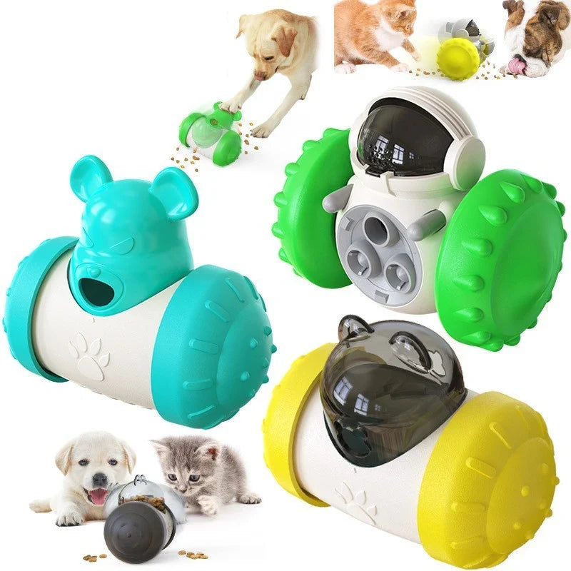 Dog Puzzle Toys Pet Food Interactive Tumbler Slow Feeder Puppy Toy Snack Treat for Pet Dog Cat Training Goods for Pets