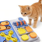 Cat Slow Feeder Toy: Interactive Treat Dispenser for Cognitive Training Games