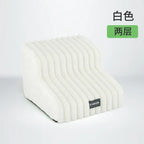 Plush Dogs Ladder with 35° Slope Ramp Non-Slip High Resilience Sponge Steps Pets Stairs Bedside Ramp Dog Supplies Accessories
