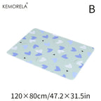 KEMORELA 1PC Washable Guinea Pig & Hamster Cage Mat - Super Absorbent Non-Slip Pet Bedding 31"x47" for Rabbits & Small Animals