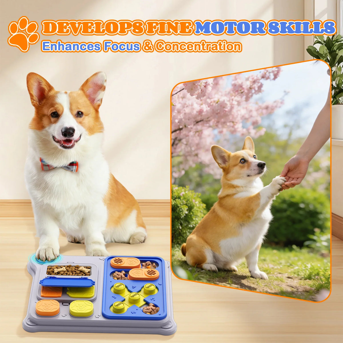 Dog Puzzle Toy & Pet Feeder - Treat Dispensing Toy for IQ Training, New Arrival, Ideal for Small/Medium Dogs