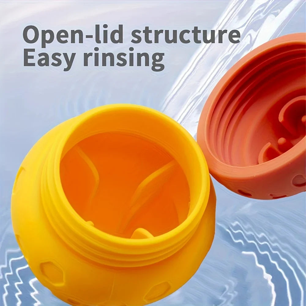 1pc Elastic Slow Feeder Pet Toy, Honeycomb-Shaped Rolling Food Dispenser for Cats, Dog Toy ,Dog Accessories, Pet Products