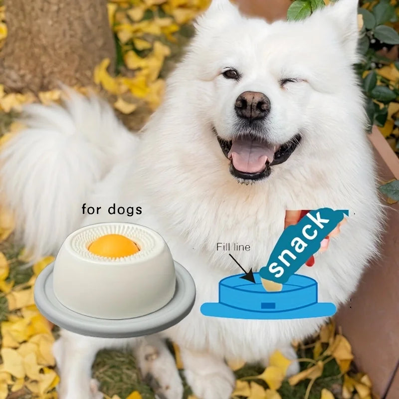 Pet Lick Mat for Dogs and Cats | Interactive Slow Feeder Snack Bowl