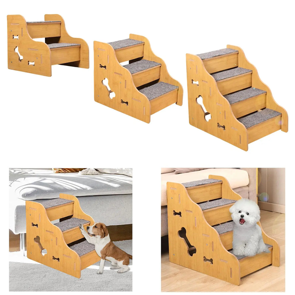 Dog Stairs for Small Dogs,Convenient,Sturdy,Non Slip,Indoor,Dog Steps,for Bed,Doggy Steps for Couch Sofa for Doggy Elderly Dogs