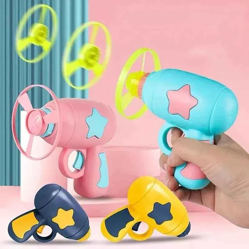 Interactive Cat Toy – Flying Disc Shooting Gun