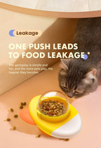 Cat interactive Toys Rotatable Cat Dog Leak Food Toy Pet Puzzle Relief Boredom Toys Food Feeder Dispenser for Kitten Puppy Toys