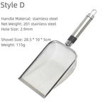 Long Handle Stainless Steel Cat Litter Scoop