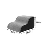 Curved Dog Stairs Ramp for High Beds , Dog Steps for Small Dogs and Cats, Pet Stairs for High Bed Climbing, Non-Slip Balanced