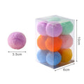 12Pcs/lot Funny Cat Toys Stretch Plush Ball Toys for Cats Colorful Interactive Cat Pom Pom Kitten Toy Pet Supplies  Plush Balls for Training and Kitten Play