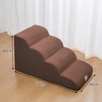 New Detachable and Washable Pet 2-4 Tiered Non Sliding Dog Staircase Suitable for Bed Edge Sofa Pet Stairs for Dogs Dog Ramp