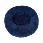 Round pet bed for anxious pets - Plush and calming