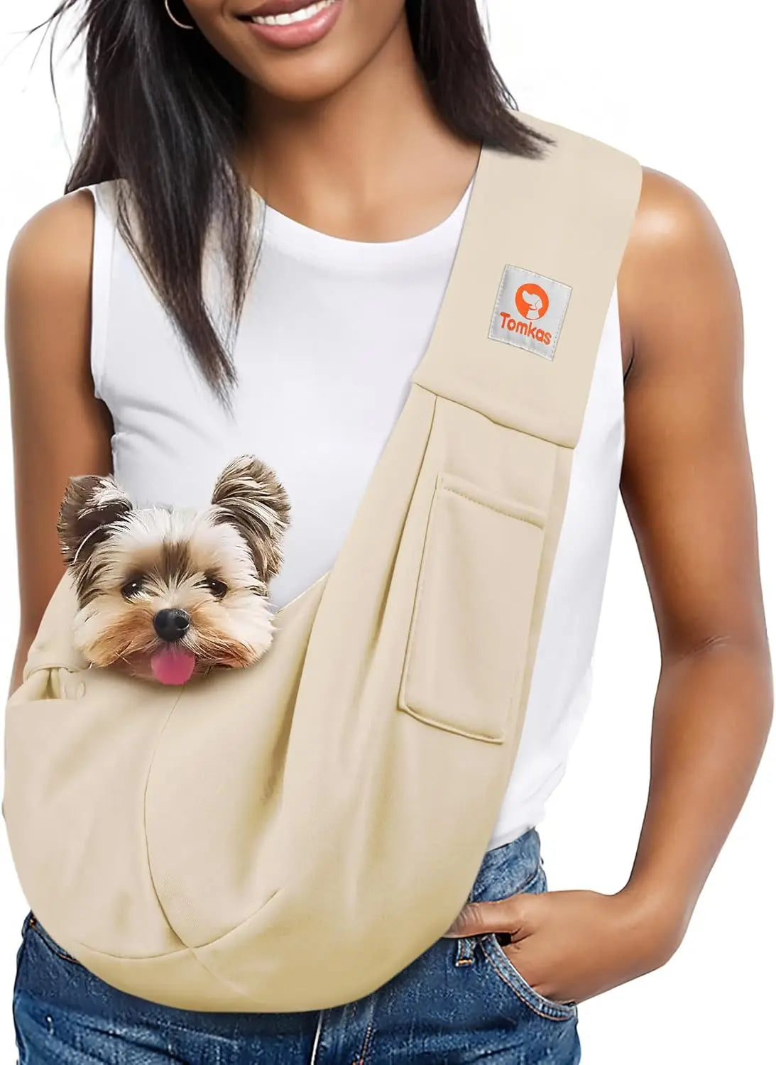Small Dog Sling Carrier Breathable Wrap Pet Pouch Dogs Cats 3–10 lbs -all colors