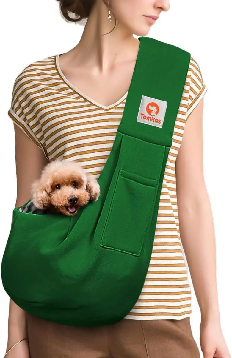 Small Dog Sling Carrier Breathable Wrap Pet Pouch Dogs Cats 3–10 lbs -all colors
